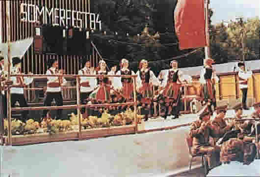 Bühne beim Sommerfest 1984