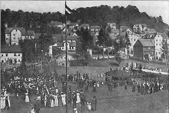 Der alte Festplatz an der heutigen Gerberstraße