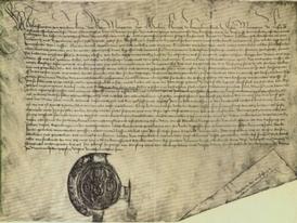 Kopie der Stadtrechtsurkunde von 1479